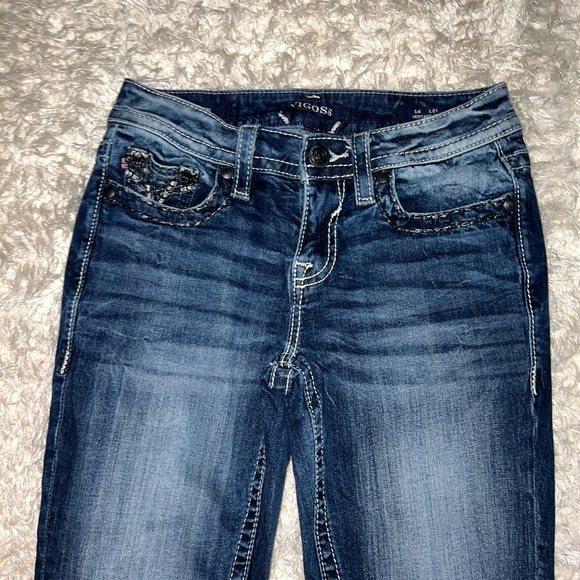 Women’s Vigoss Heritage Fit stitched denim capri size 4 length 21 - Picture 4 of 12
